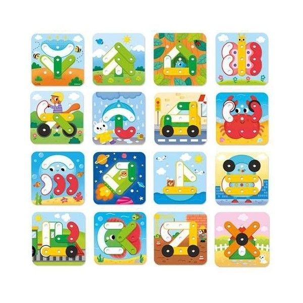 Joc de forme de reprodus pentru a crea montessori