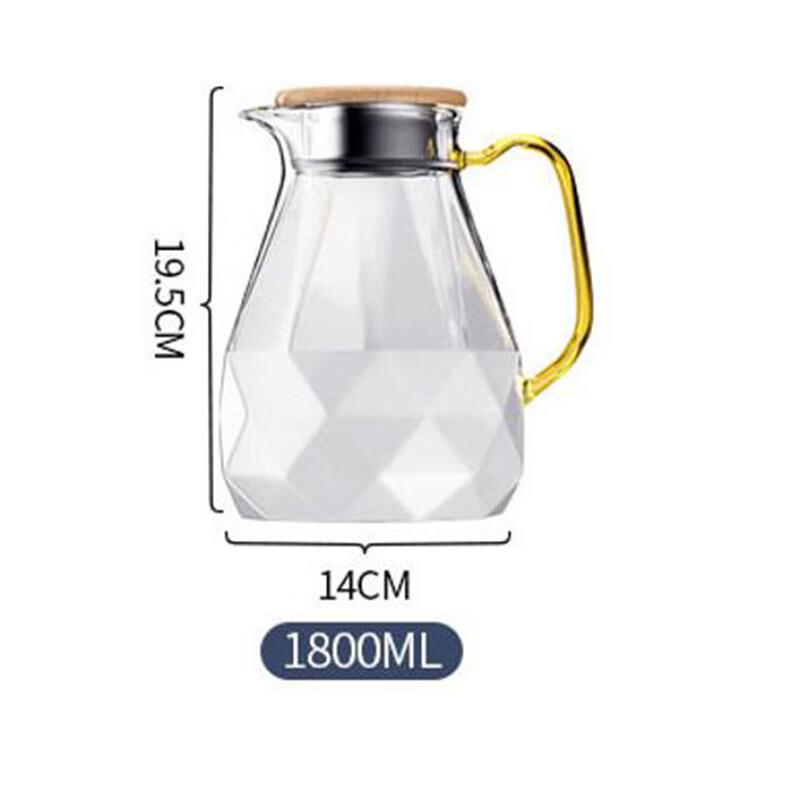 Shangqi Diamond Glass Cold Water Pitcher 1800ml