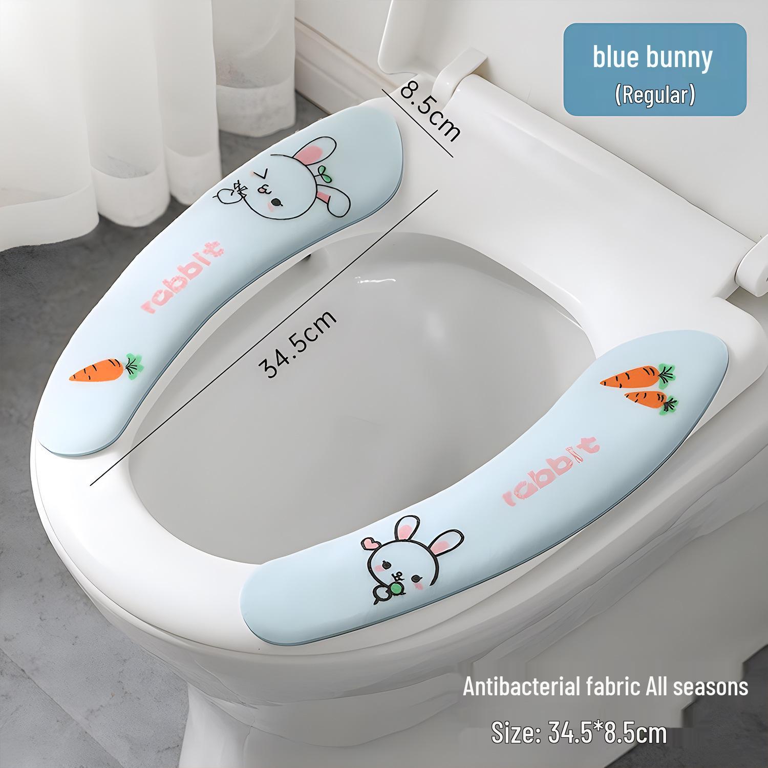 Universal Adhesive Toilet Seat Cushion Cover - Thickened for All Seasons No Specification