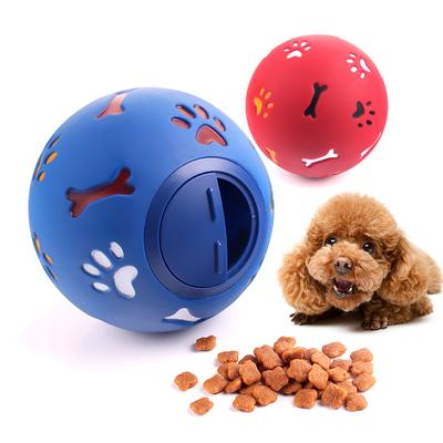 Pet Toy Food Leak Dispenser Teeth Cleaning Nontoxic Rubber Chew Dog Toys Ball Bite Resistance Interactive Training Pet