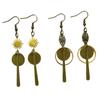 Bohemia Sunburst Geometric Long Dangle Earrings for Women Vintage Brass Drop Earrings Ethnic Vacation Statement Jewelry Gifts