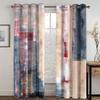 Cheap Modern Personality Curve Double Color Printing Curtain Living Room Bedroom Home Decoration Adult Decorative 2 Pieces