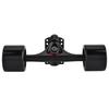 2pcs   Truck with Skate Wheel Riser Pad Bring Accessory(black shaft black wheel)