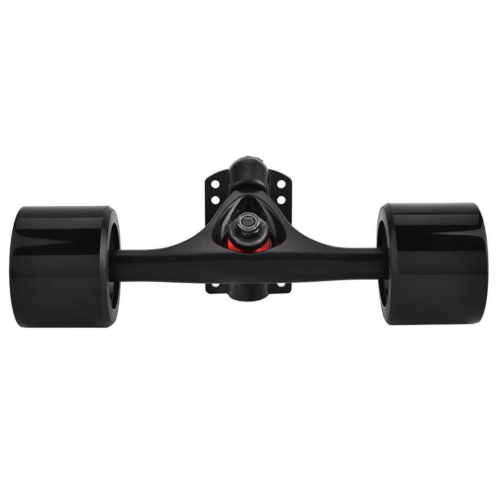 2pcs   Truck with Skate Wheel Riser Pad Bring Accessory(black shaft black wheel)