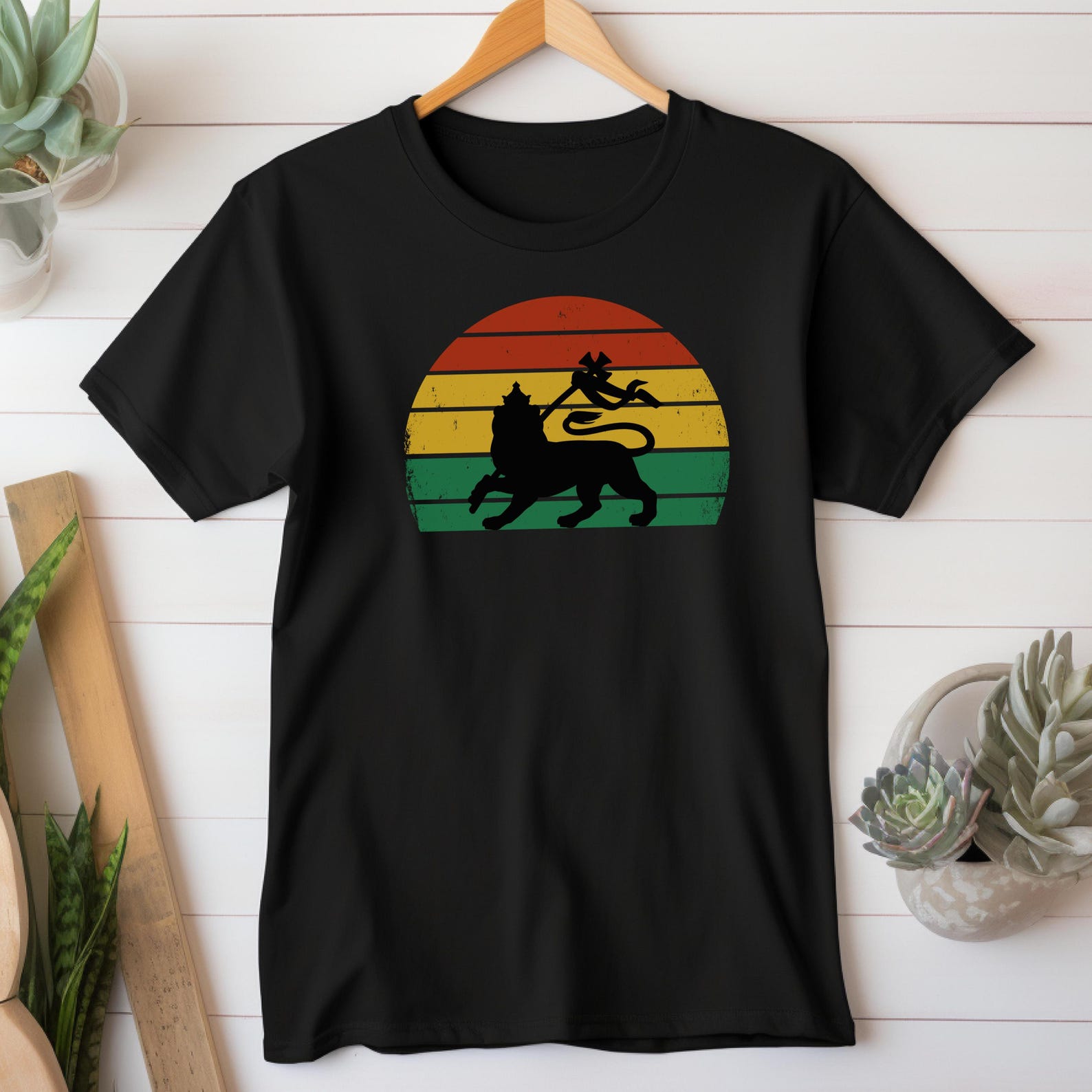 Vintage Lion of Judah Rasta Reggae T-Shirt, Unisex Bella+Canvas Tee XL
