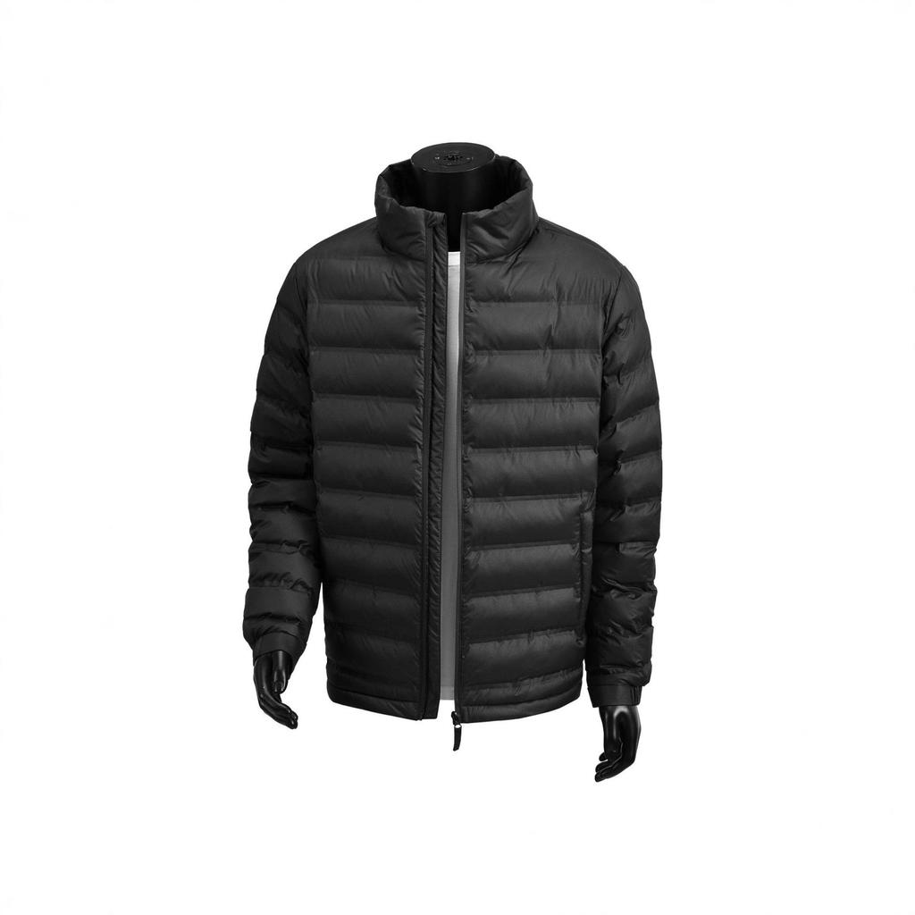 Men's Cross-Border Winter Cotton Jacket: Loose Fit, Stand Collar, Long Sleeve, Warm Outerwear.