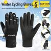 Guanti da sci invernali unisex: Foderato in Velluto, Touchscreen, Antivento e Antifreddo per Sport all'Aperto