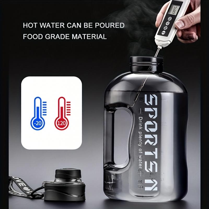 Hiking And Fitness Super Large Capacity Accurate Calibration Water Bottle Food Grade Plastic Material Scientific Drinking