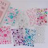 3D Stereo Strass Scrapbook Journal Sticker Glanzend Hart DIY Decor Sticker voor Meisje Koreaanse Mode Sticker Studentenbenodigdheden