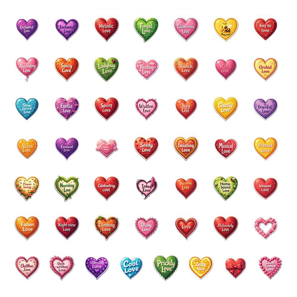 

50pcs Stickers Stationery Stickers DIY Stickers For Suitcase Fridge Phone Luggage Laptop Guitar Car Sticker Laptop