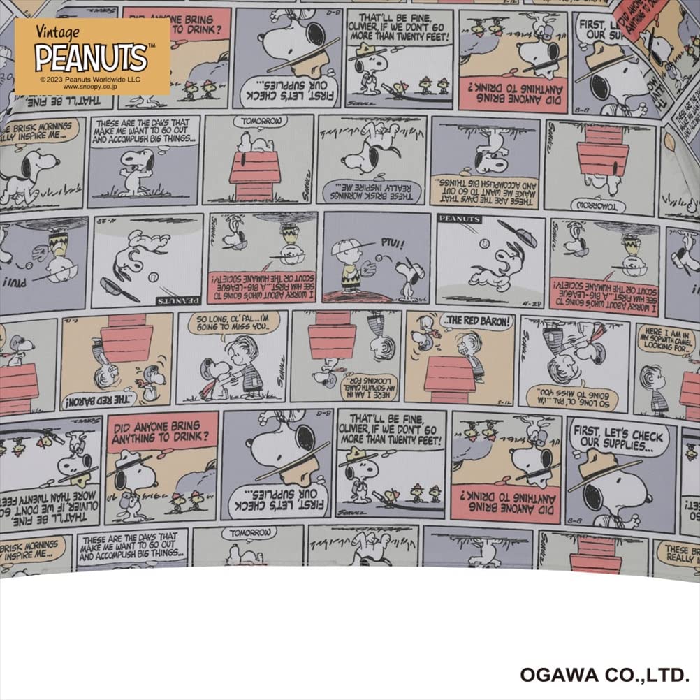 Ogawa Snoopy Umbrella for Peanuts Vintage 7 Jump 90580 Women, Comics, 60cm, Ribs, Style,