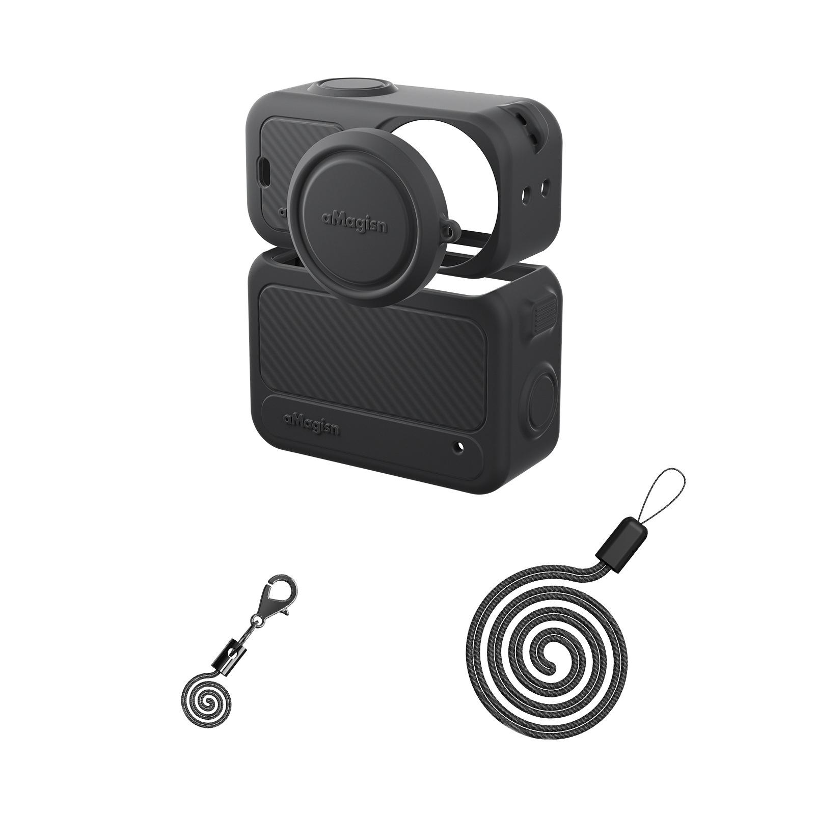 AMAGISN For DJI Osmo Nano Action Camera Shockproof Silicone Case Anti Scratch Protective Cover