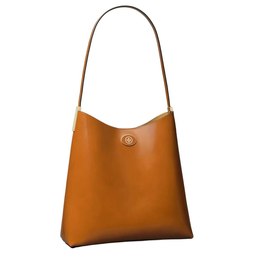 Tory Burch Robinson Gold Buckle Suede Texture Shoulder Bag Women Shoulder Bag Deep-Rust 179271-223