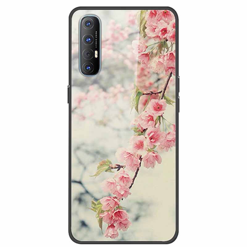 Glass Case For Oppo Reno 3 Pro 5G Case Soft Bumper Hard Tempered Glass Back Cover For Oppo Reno3 Pro 2019 Phone Case Funda Bag