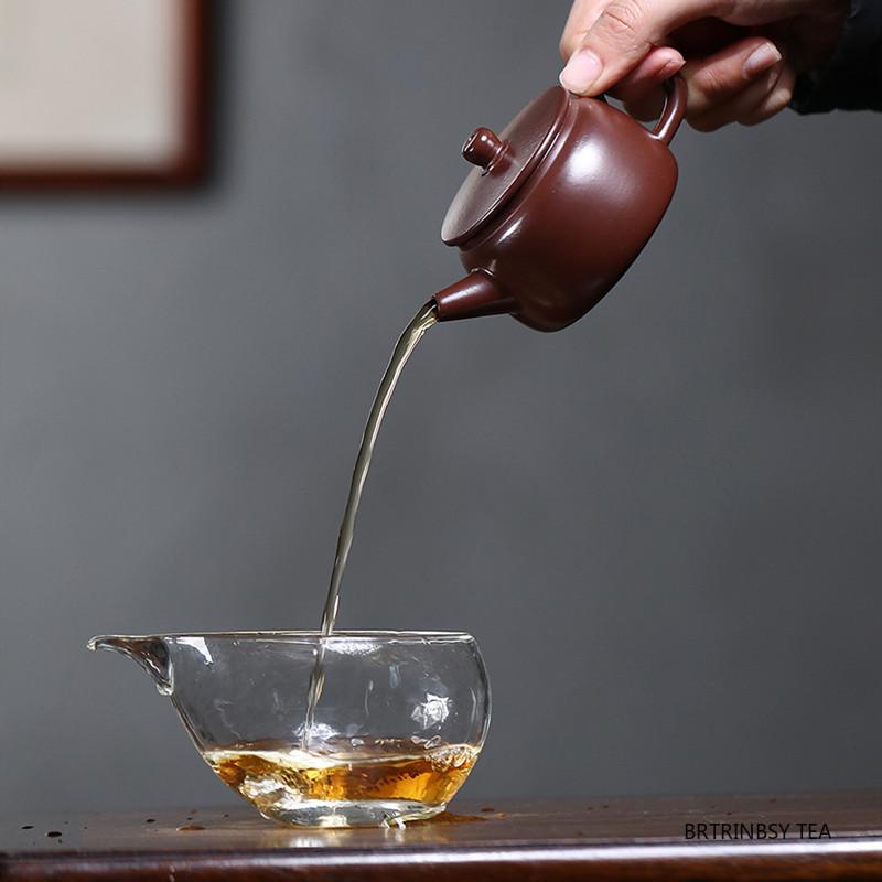 110ml Yixing Purple Clay Teapot Handmade Ball Hole Filter Tea Pot Beauty Tea Infuser Kettle Chinese Household Zisha Tea Set