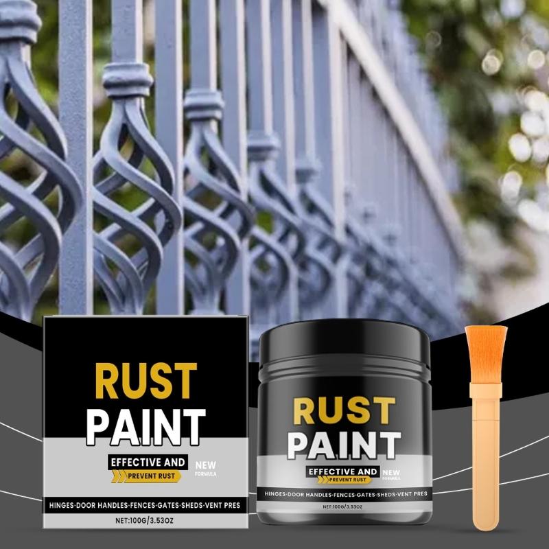 Powerful 100G Corrosion Inhibitor Paint Industrial Oxidation Converter with Brush Set for Maintenance & Repair Tasks