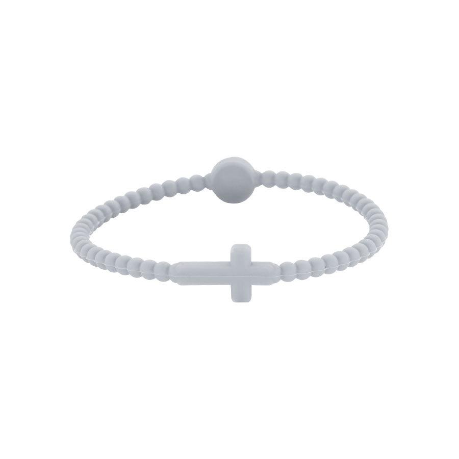 1/5pc Jesus Bracelets - Cross & Macaron-colored Beaded Silicone Bracelets Gifts for Women Men Girls Boys Kids Aldult