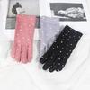 Sunscreen Gloves Female UV Protection Driving Summer Cotton Touch Screen Thin Breathable Riding Elastic Windproof Gloves.