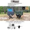 Neer Cooler Aluminum Ideal for Outdoor and Suitable for Large and Small Solo Stand Cooler Wood Grain Natural Includes Storage Bag Glacier's Stand,