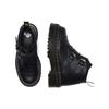 New Dr.Martens Devon Flower Buckle Leather Platform Boots 'Black' Women's 27642001