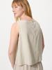 UNIQLO 483890 Linen Blend Sleeveless Blouse Top RED OFF WHITE BLACK NATURAL BROWN DARK GREEN Women Japan