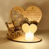 Christmas Memorial Candle Holder Rocking Chair Ornament LED Candle Tealight DIY