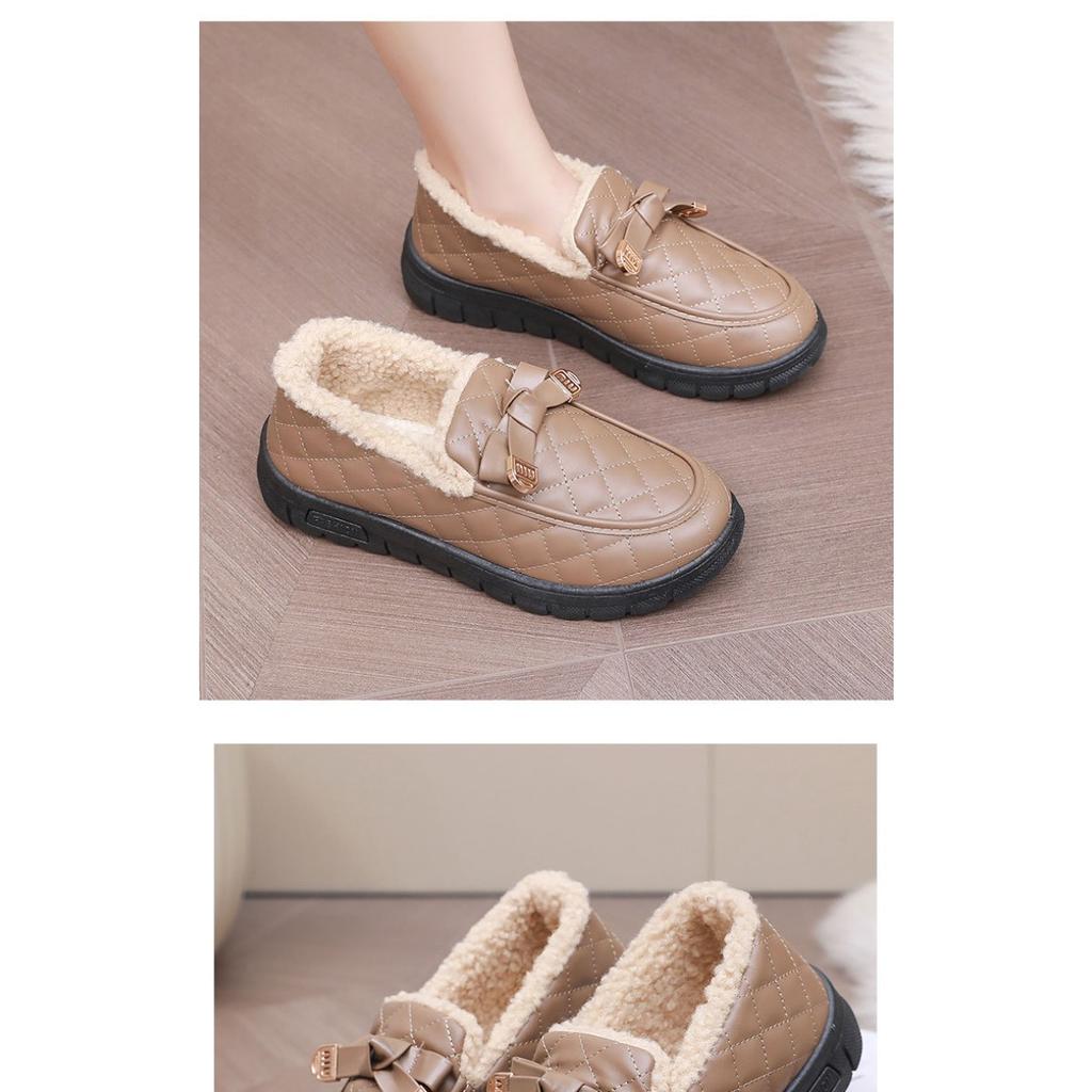 Winter New Thick Soled, Anti Cold and Waterproof Women's Cotton Shoes, Comfortable and Casual, with Thick Velvet and Warm Shoes for Children