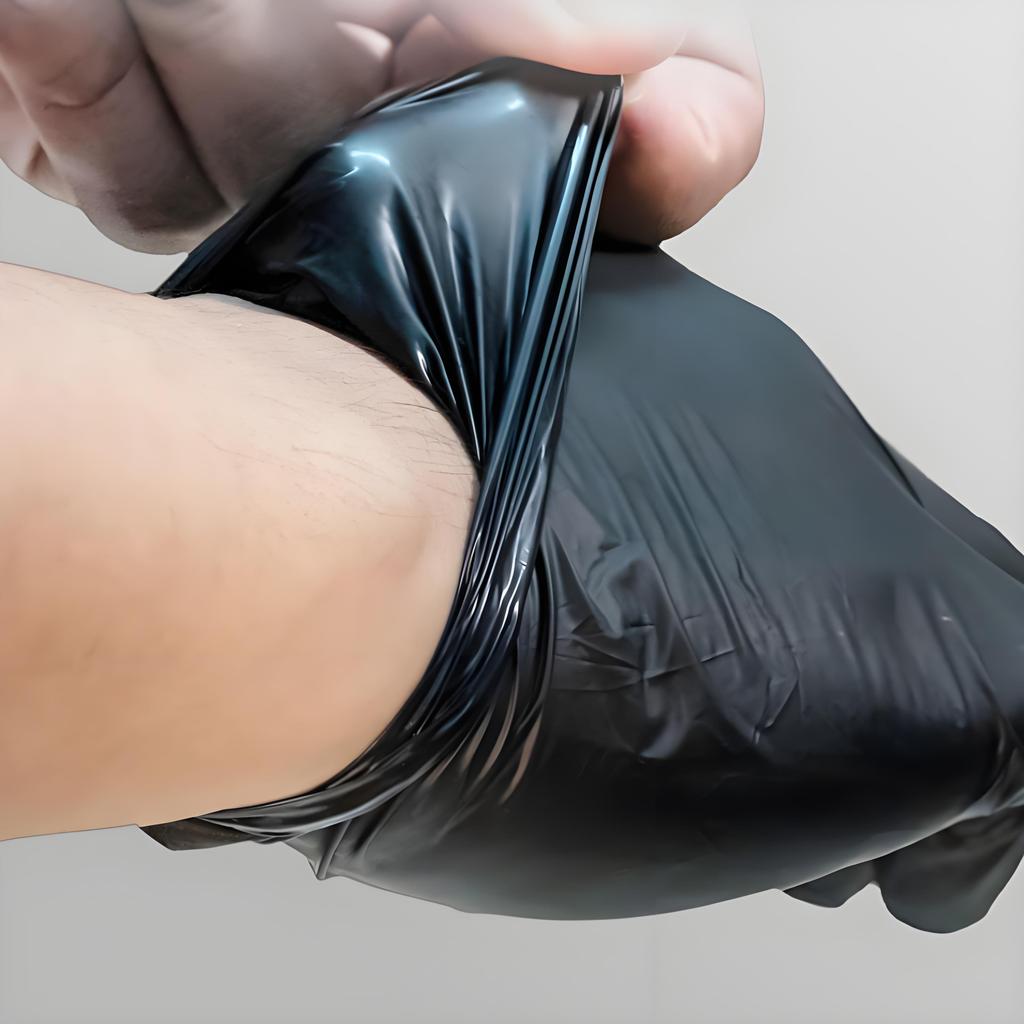 100Pack Black Disposable Nitrile Gloves for Housework PVC Latex-Free Anti-Static Gardening Pet Care Tattoo Work Oil-Proof