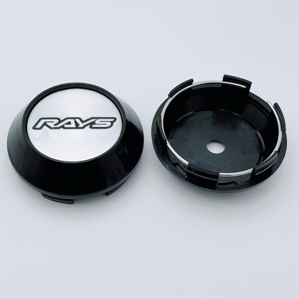 4pcs 60mm 64mm 65mm 68mm 69mm Rays Logo Emblem Car Wheel Center Caps Accessories for RAYS Wheels Hub Rim Hubcaps Cover Replace