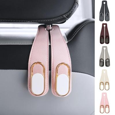 Caizqbry Appuie-tête de Voiture Siège Auto Rangement Pratique Siège Passager Facile et Siège Arrière Bagages Voiture Sac de Courses et Sac Poubelle Crochets Roses, Crochets, Article,