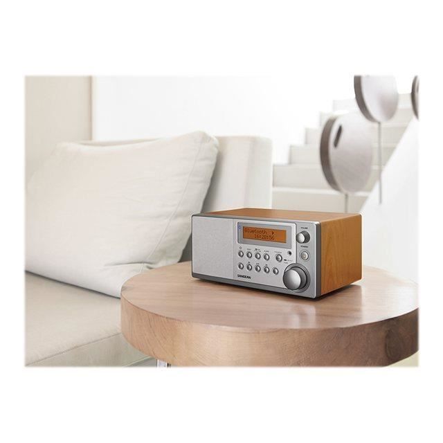 Radio-réveil Sangean DDR31BT - Noyer - DAB+/FM - 4W RMS - Bluetooth