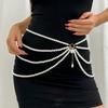 Ingemark Luxury Imitation Pearl Waist Belly Belt Chain for Women Summer Bikinis 2026 Hip Hop Jeans Dress Waistband Body Jewelry