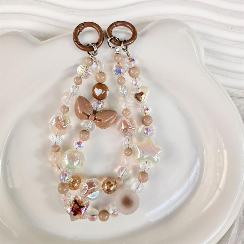 Eye Catching Mobile Phone Chain Handmade Beaded Cellphone Lanyard For Women Girls Telephone Strap Jewelry Drop-resistant