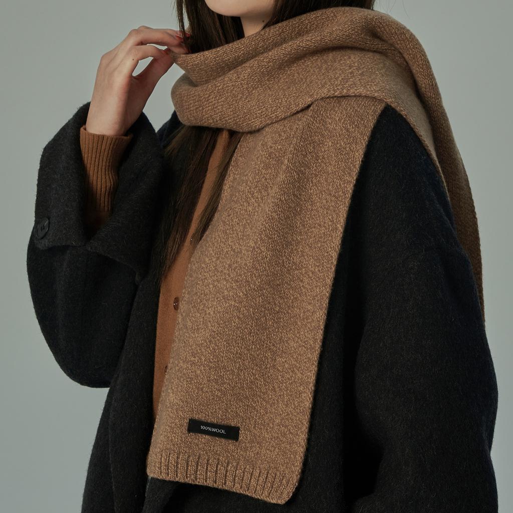 Wool Knitted Scarf Women Winter Soft Small Scarves Shawl Thickened Fashion Cashmere Pashmina Lady Hijab Luxury Neckerchief