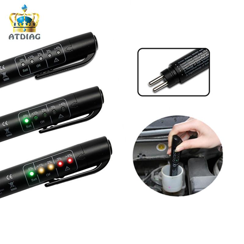 

MINI Tester Car Brake Fluid Tester For Dot3/DOT4 Battery Liquid Digital Testing 5LED Indicator Moisture Water Compact