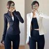 Thin Velvet Yoga Clothes, Tops, Women's Professional Running Sports Jackets, Outdoor Fitness Clothes, Pilates Training Clothes, Design Sense