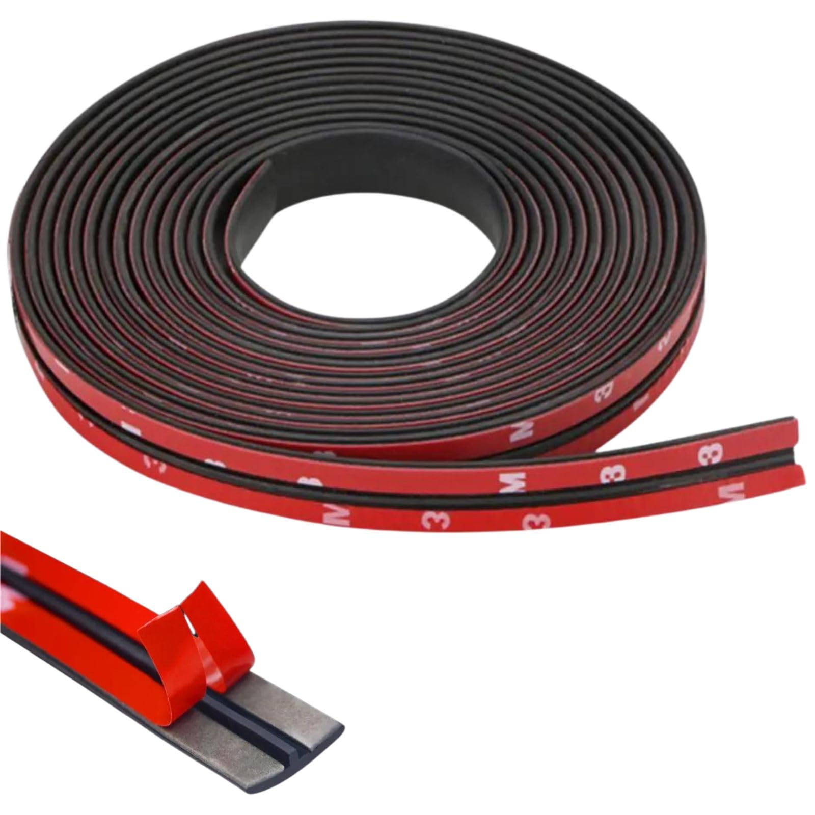 

GeneX 5M Length Door Edge Guard, Car Door Edge Guard, Car Door Mall, Replacement 19mm чёрный