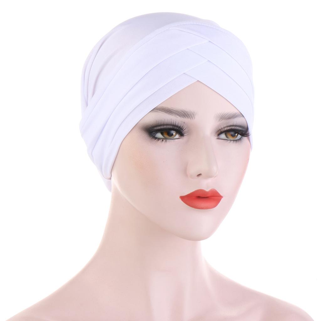 JTVOVO RUNMEIFA 2024 New Modal Full Wrapped Forehead Cross Inner Headscarf Balaclava Elastic Beanie Muslim Women Stylish Hijab