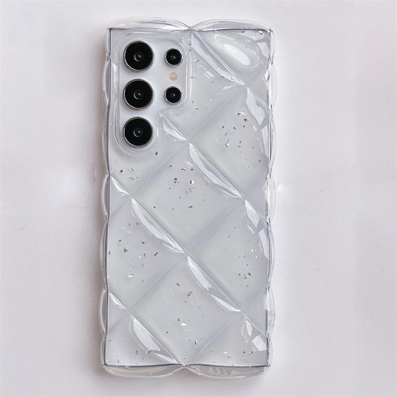 Three-dimensional Diamond Drop Glue Silver Foil Samsung S11Ultra Samsung S11Ultra Mobile Phone Case Anti-drop All-inclusive Cover