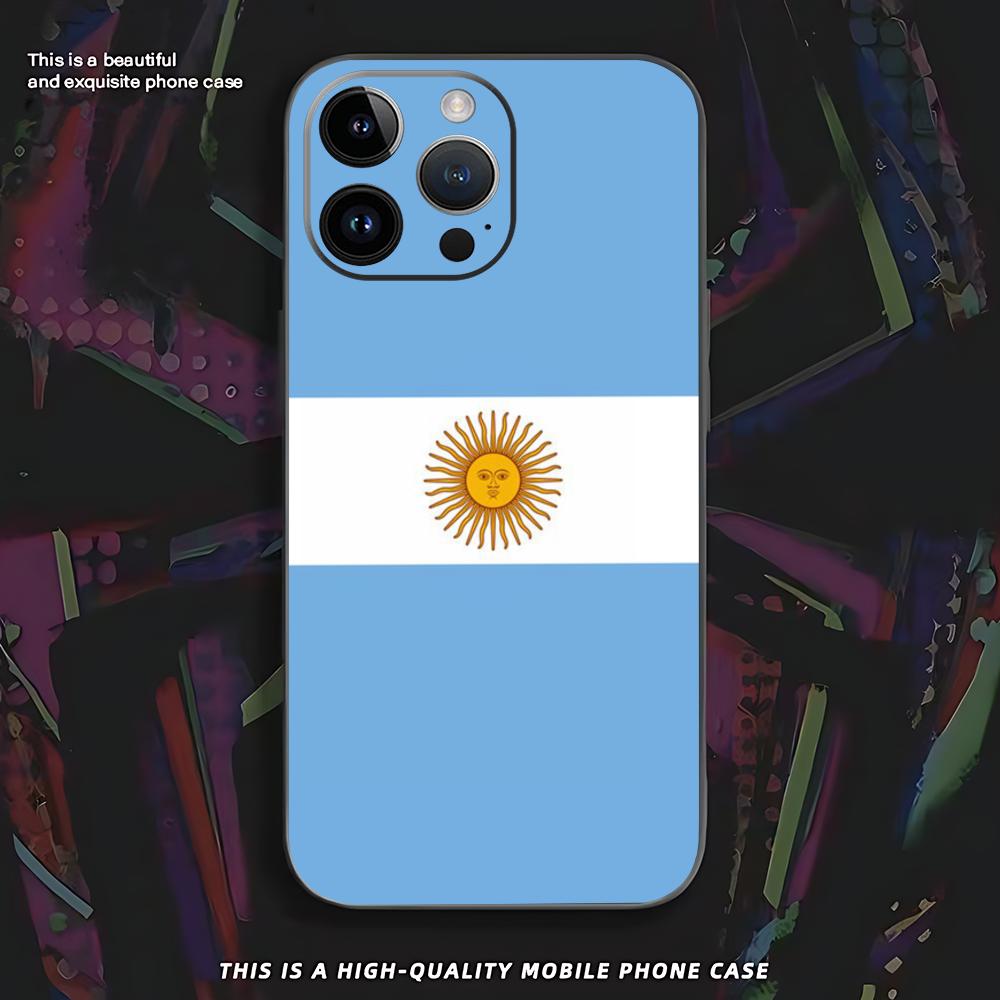 Uruguay flag ins Phone Case For iPhone 16 16e 15 14 13 12 11 XS XR Plus Mini Pro Max Soft black Shockproof Cover