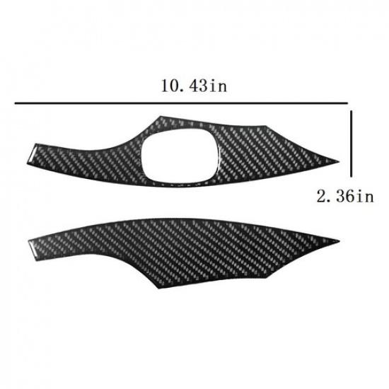 2pcs Carbon Fiber Window Switch Panel Interior Trim For Celica 2000-2005