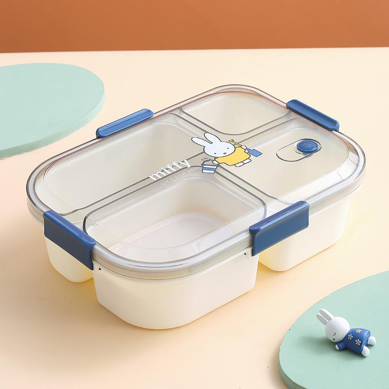 

Мультяшный ланч-бокс Miffy - Микроволнуемый, 3 отделения, для взрослых и студентов