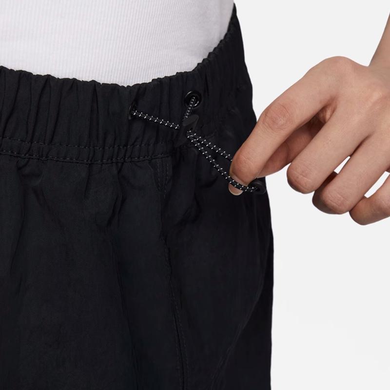 Nike High Waist Slit Lightweight Soft Casual Long Skirt Women bottoms Black FQ0702-010