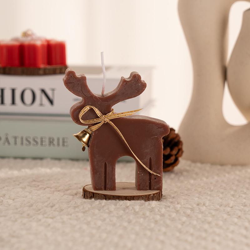 Y Christmas Deer Candle Creative Little Elk Aromatherapy Candles Christmas Atmosphere Decorative Room Household Fragrance Gift