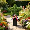 4th of Artificial Plant Pot with Star and - Patriotic Independence Day Centerpiece Decoration