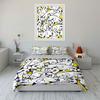 Cute Black and White Cat Pattern Bedding Duvet Cover Set  (1*Duvet Cover 2*Pillowcases, Without Duvet Insert)