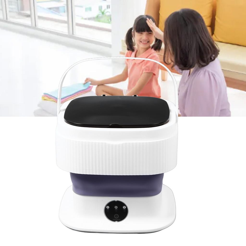 Foldable Washing Machine 10L Capacity Portable Washer for Baby Clothes Underwear Socks