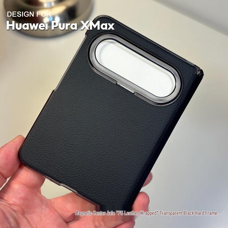 Huawei Pura X Max Ultra-Thin Leather Phone Case with Full Hinge Protection Pura X Max