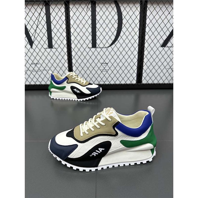 Spring and Autumn Casual Shoes Leather Platform Casual Sports Daddy Shoes