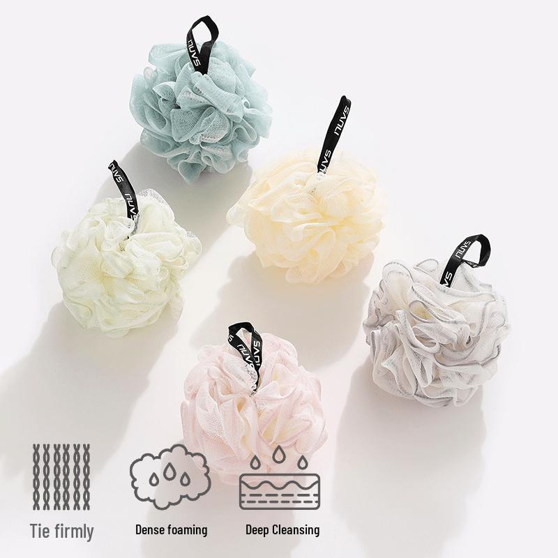 Sanli Large Bath Poufs - 2 Pack